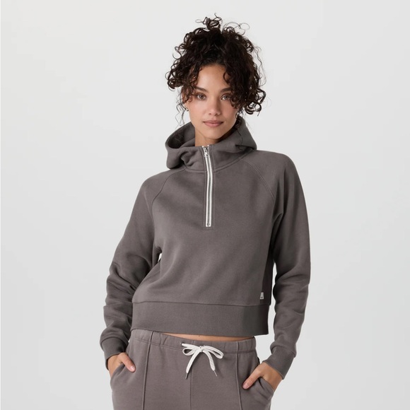 Vuori Restore Half-Zip Crop Hoodie - Picture 4 of 6